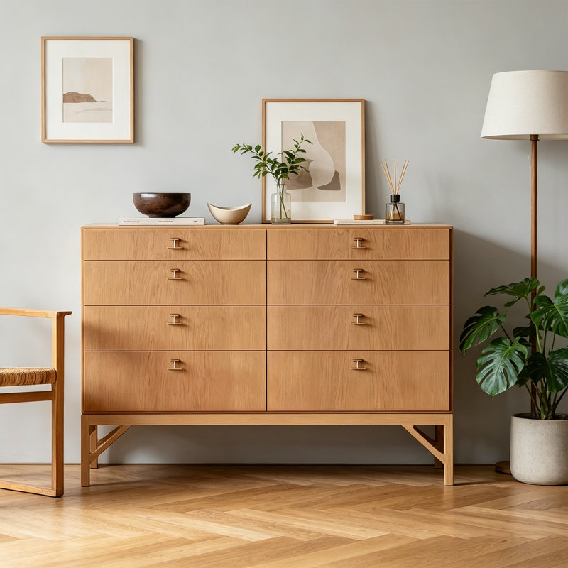 Commode d'entrée Nordic Minimalist, H 36,6 po x l 55,1 po x P 17,7 po