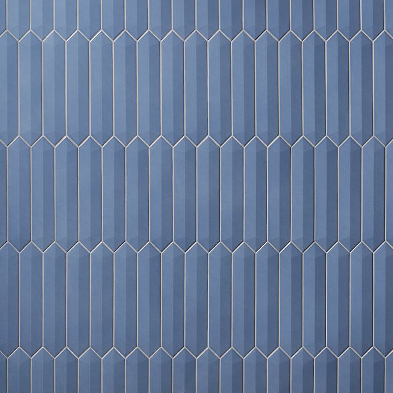 Lois 2.6" x 13" Ceramic Wall Tile, Blue