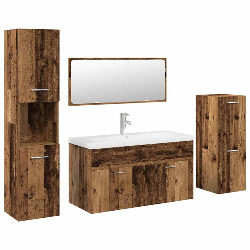 Bathroom Suite, Old Wood