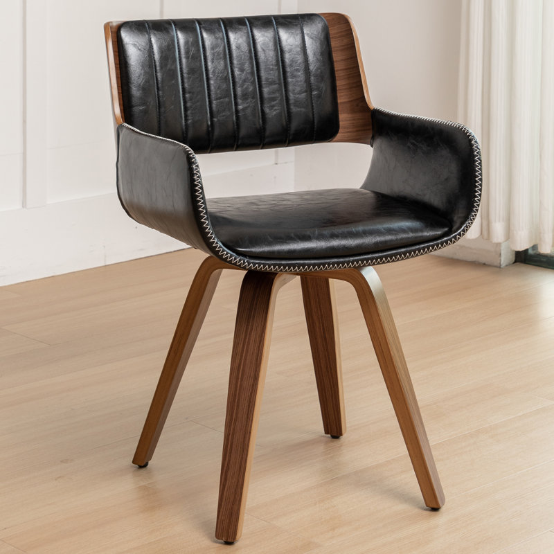 Upholstered Dining Chair, Black