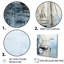 Minimalisme, paysage de pirate bleu et blanc - impressions murales nautiques et de plage-95876451-95876448