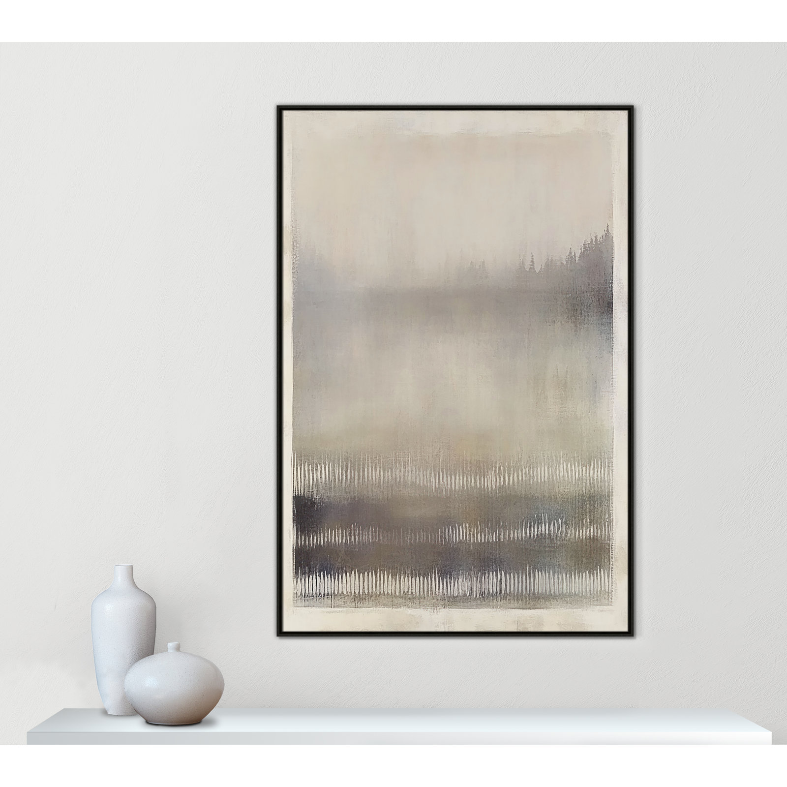 Balanced Silence III Print by Irena Orlov, 61.5" H x 41.5" W, Espresso Floater