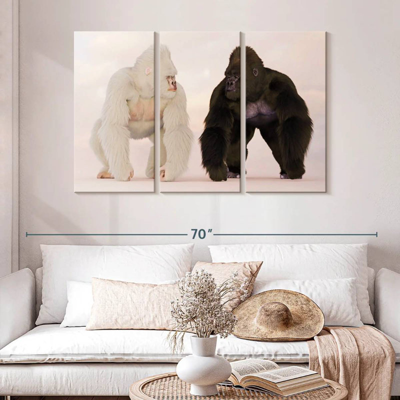 Brampt Gorillas, 32" H x 50" W