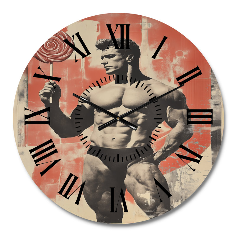 Horloge murale Muscle and Lollipop, Médium