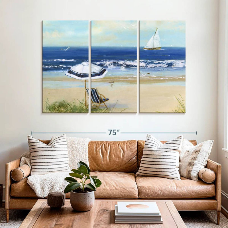 Alvord Azure Beach Life I, H 42 po x l 65 po