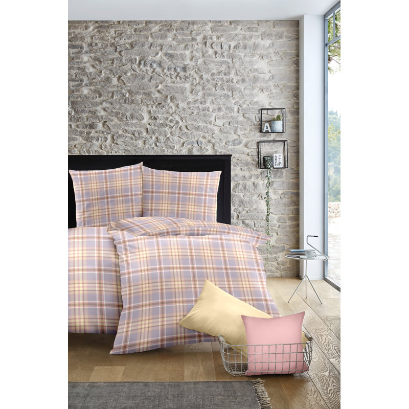No Pattern Duvet Cover Set with Pillowcases, 155 x 220cm