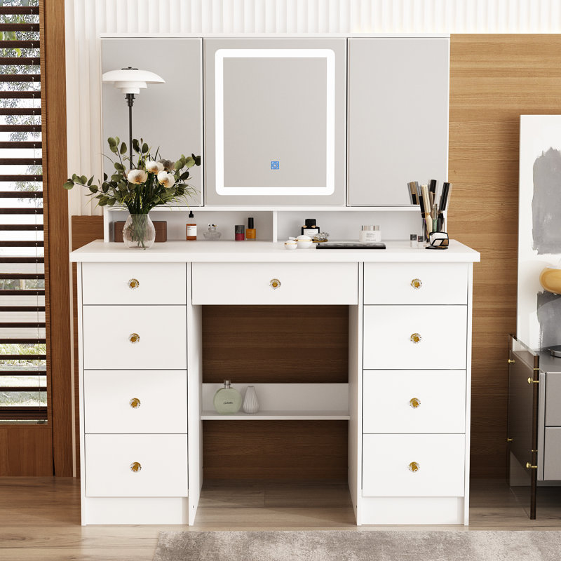 Dressing Table With 9 Drawers
