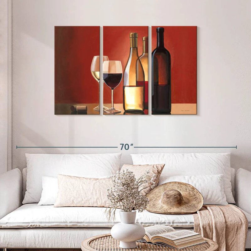Yarlin Wine Trio, 28" H x 45" W