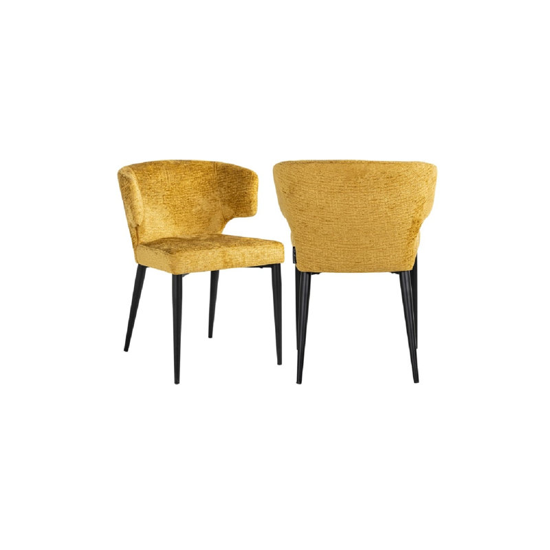 Taylor Upholstered Arm Chair, Yellow