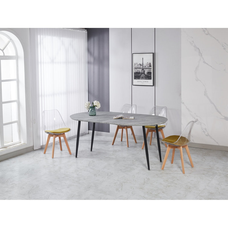 Table extensible, table à manger, table de bureau, table basse, pieds en métal