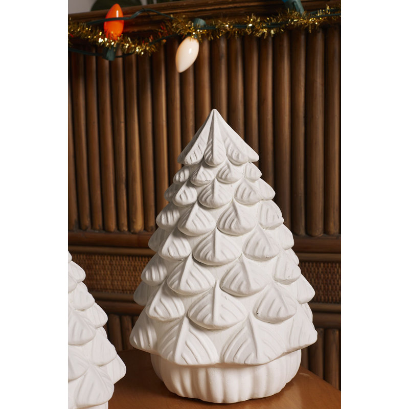 Joyeux petit arbre de Noël, H 12 po x l 8,5 po x P 6,5 po