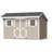 Classic Saltbox Outdoor Wood Storage Shed-684754881-732674785