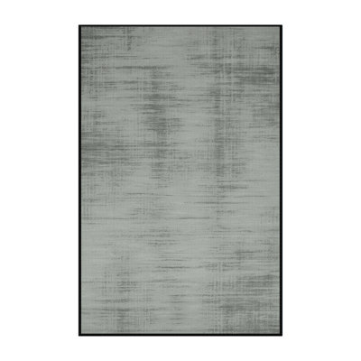 Tapis abstrait gris lavable à la machine