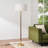 61.8" Dimmable Standard Floor Lamp With Remote and Bulb Included-149437609