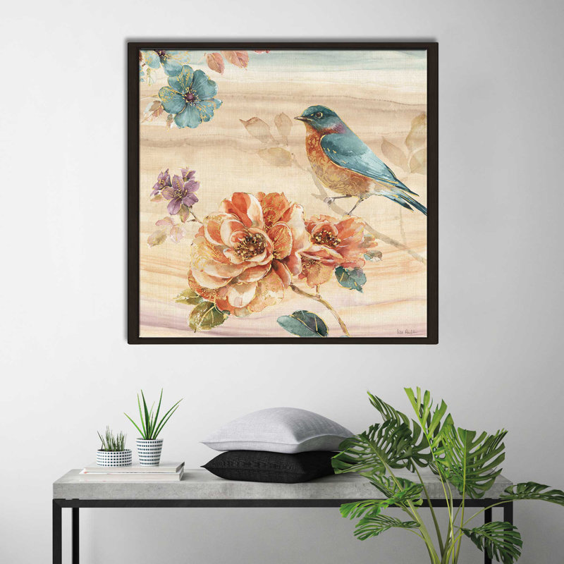 «Spice Nature III», reproduction sur toile, H 24 po x l 24 po x P 1,5 po, Cadre flottant espresso