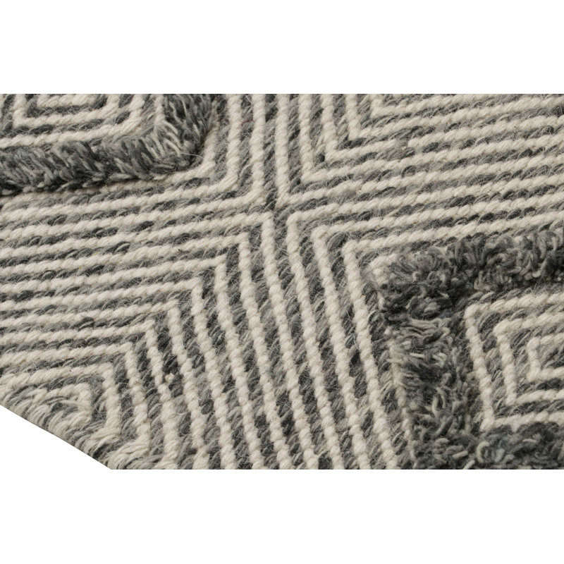 Hand Woven Silk and Wool Area Rug