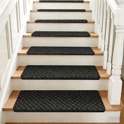 Ensemble de 12 tapis en polypropylène Bullnose Mini Diamond Trellis