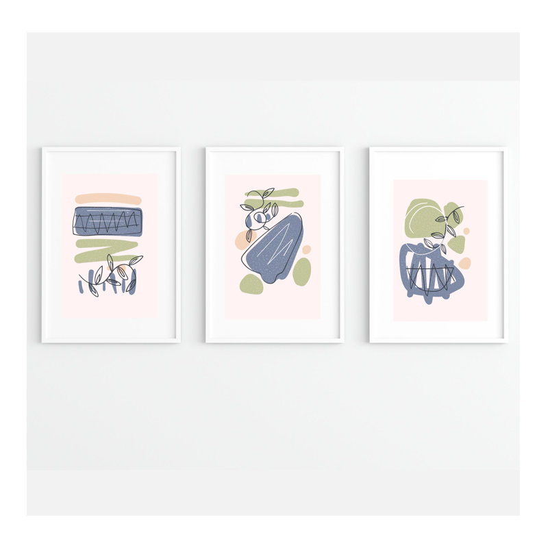 Abstract Minimalist - Print Set on Plastic / Acrylic
