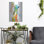 «Colorful Safari Animals D» par Jean Plout, art mural en métal