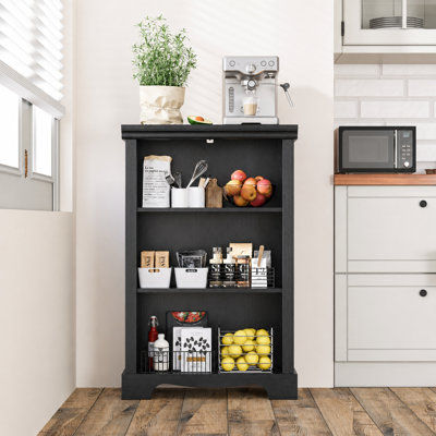 3-Tier Bookcase with Adjustable Shelf