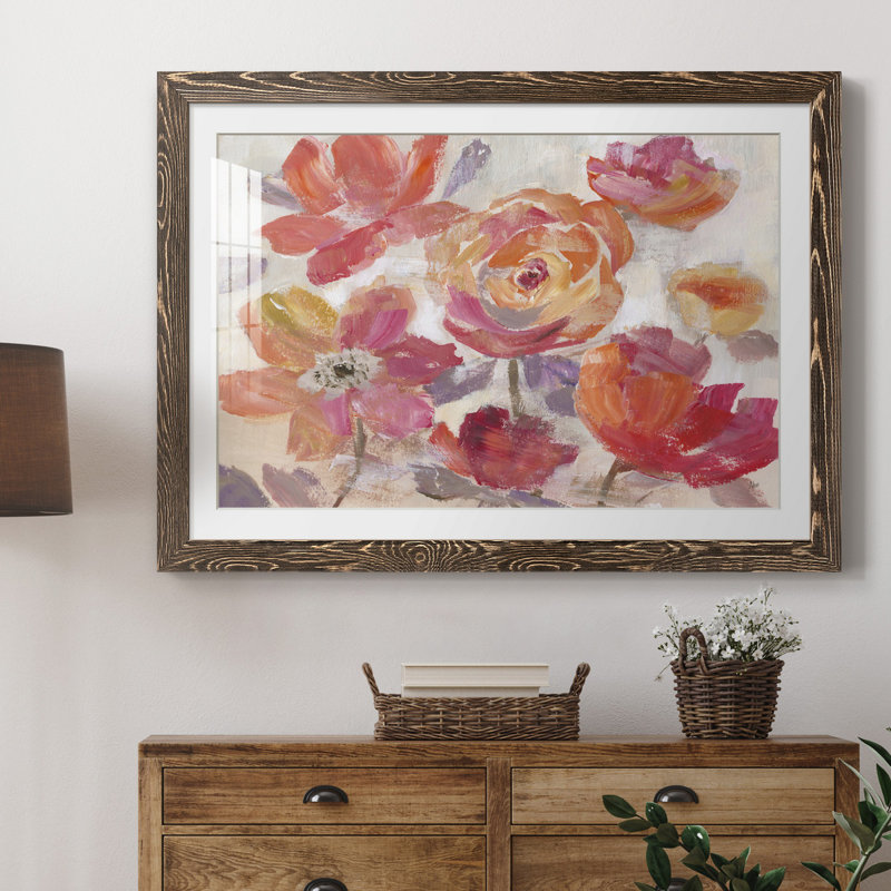 «Fancy Free» par J Paul, reproduction d'art sur papier encadrée, H 31,5 po x l 23,5 po x P 1,5 po, Noyer