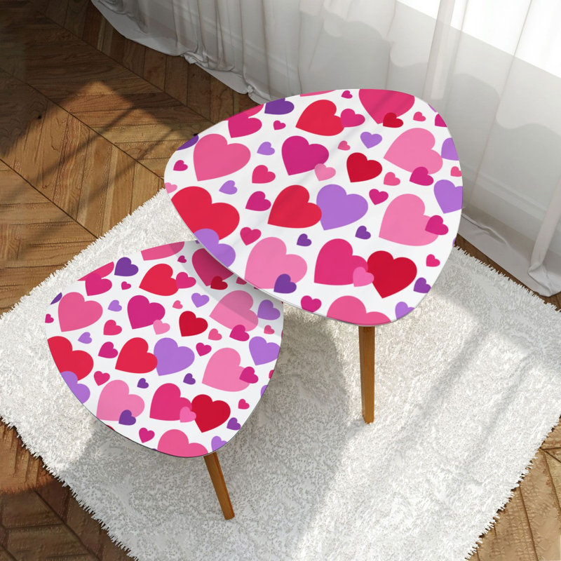 Ensemble de 2 tables basses gigognes Triangle