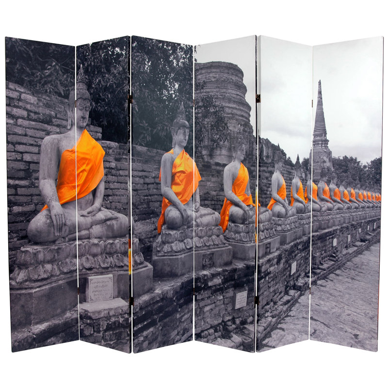 Paravent Bouddha, Black/White