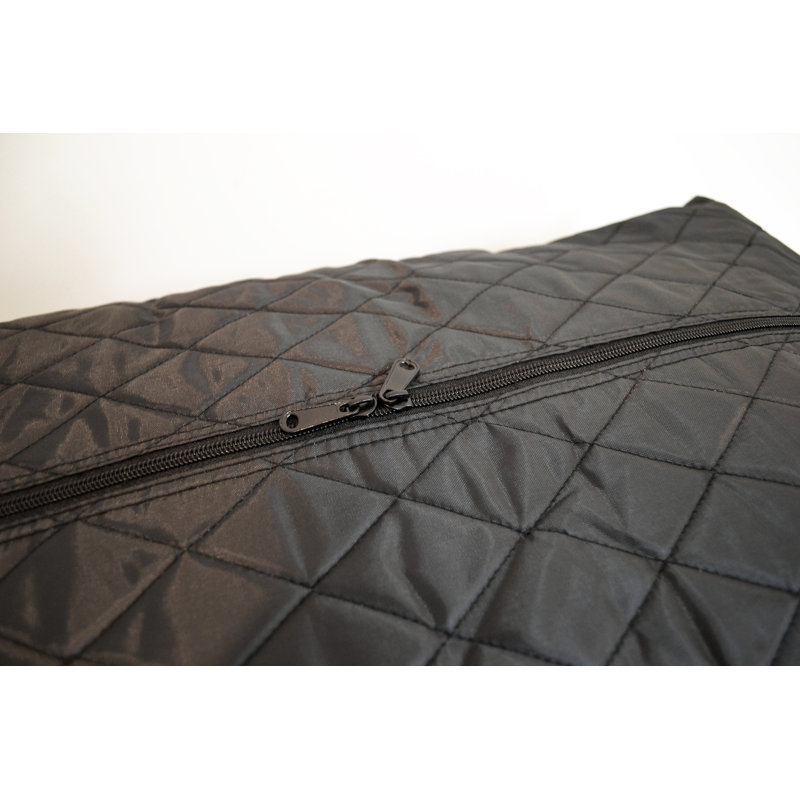 Medium Quilted Storage Bag - Black, Black