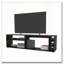 Wengue TV Stand for 70" Screen with Open Storage and Melamine Finish-733568503
