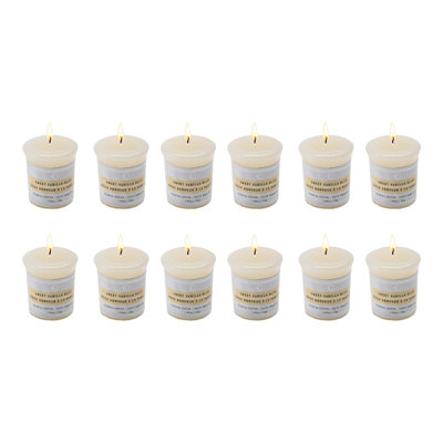 Haight champignon Votive Sweet Vanilla Bliss 12 / disp - ensemble de 12