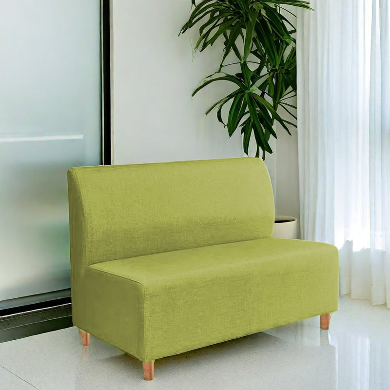 Banc rembourré en mélange de lin Miek
