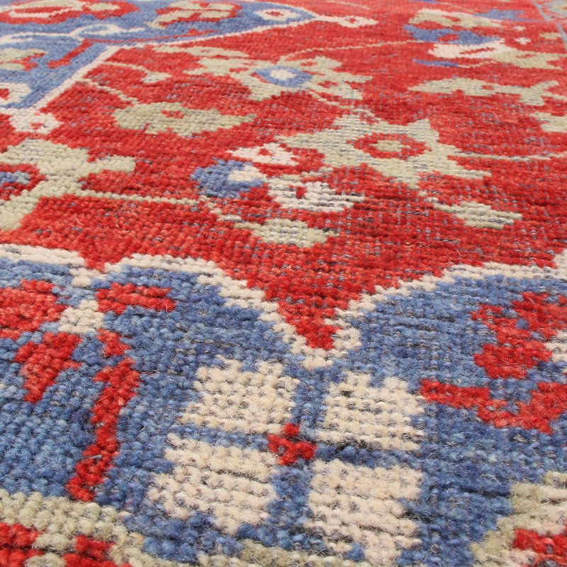 Burano Handmade Kilim Wool Floral Area Rug, Rectangle 6' x 8'