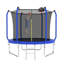 Trampoline 8 pi avec panier de basketball - Approuvé par l'ASTM