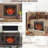 Electric Fireplace With 33-Inch Insert And Detachable Trim Kit - Touch Panel Heating Choice For Home Smokeless Firebox & Crackling Flame Effect Sound Adjustable Brightness 1500W Heat Power, 5018 /H