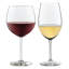 Ensemble de 12 verres à vin Libbey Vineyard Reserve pour chardonnay et merlot / bordeaux