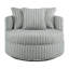 Fauteuil demi-tonneau surdimensionné très moelleux et ultra-moelleux
