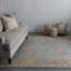 Dunes Oriental Hand-Knotted Wool Area Rug in Blue/Brown/Yellow-334012796