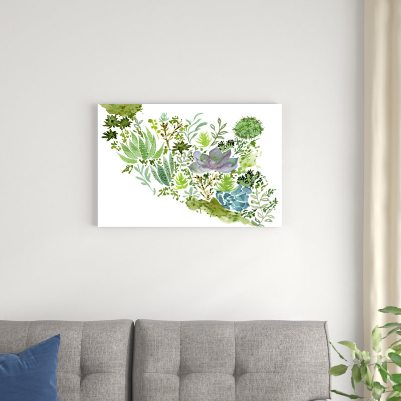 Succulent Field II, H 20 po x l 30 po x P 1,25 po