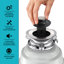 Broyeur à déchets à alimentation continue KRAUS Wasteguard avec moteur ultra-silencieux pour évier de cuisine avec cordon d'alimentation et bride inclus-117435416