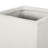 13" X 28.5" Matte White Outdoor Planter - Tapered Cast Stone, Adds Patio Beauty Creates Backyard Allure-2024870504