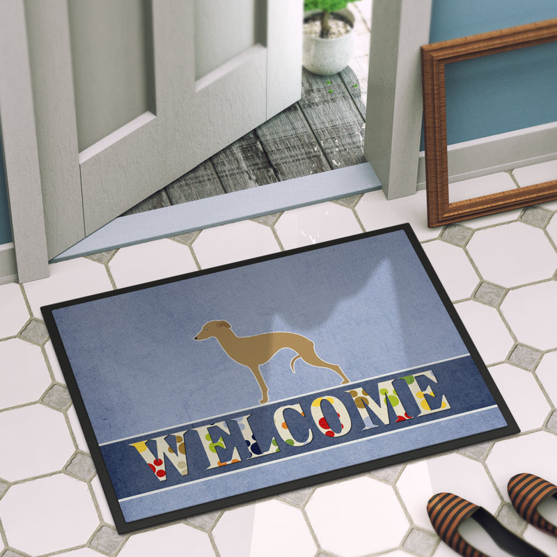 Tapis d'extérieur antidérapant Apinya, 36 po, Jaune