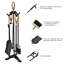 Alyissa Iron Fireplace Tool Set