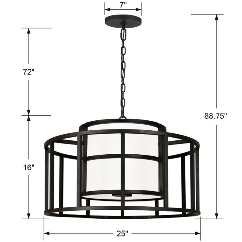 Hulton 5-Light Drum Chandelier