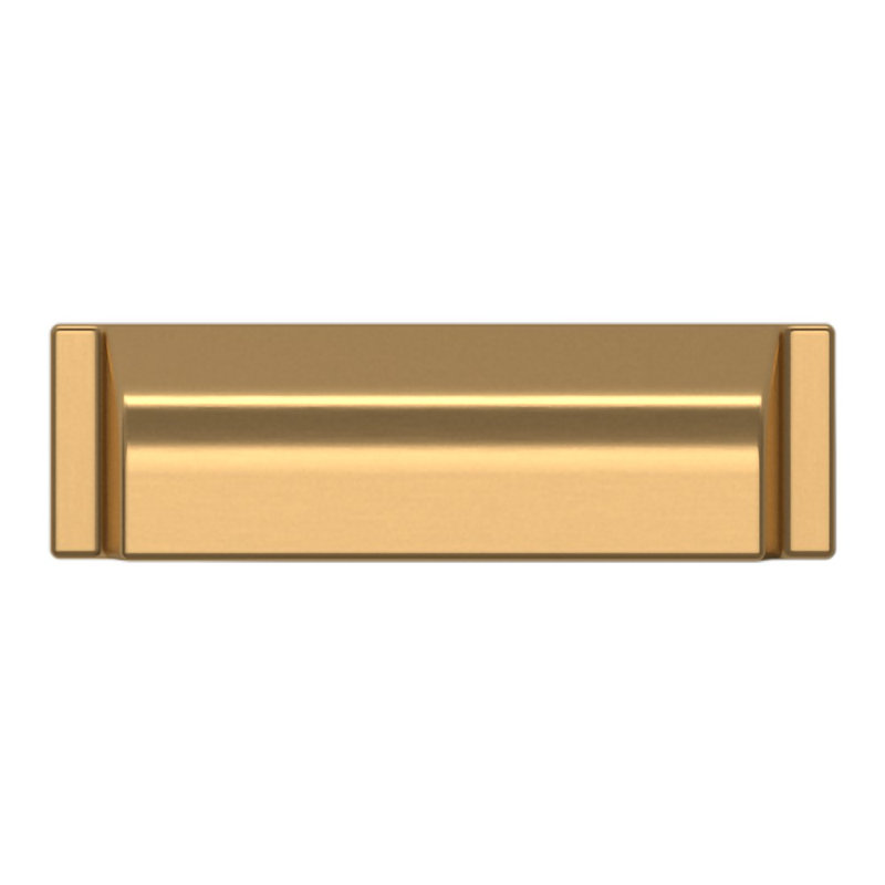 4421 Transitional Cup Pull, 4" CTC, Satin Brass