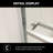 48"x76" Shower Door, Semi- Bypass, Sliding, , Dependable Enclosure-118281532