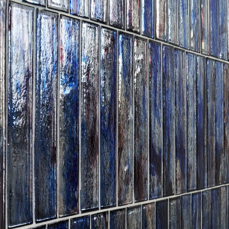 Komorebi 2x12 Brick Polished Glass Subway Tile