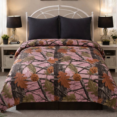 Reversible Camouflage Comforter – Soft Plush Camo Bedding for Hunting & Outdoor Bedroom Décor