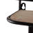 22.8x5.5x28.7" Black Floating Coffee Bar Shelf with Coffee Pod Holder, Hooks and Storage Shelf