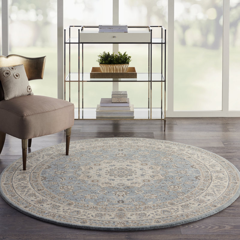 Living Treasures Oriental Wool Area Rug, Round 239cm