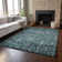 Premium Machine Washable Cerrito Teal Rug